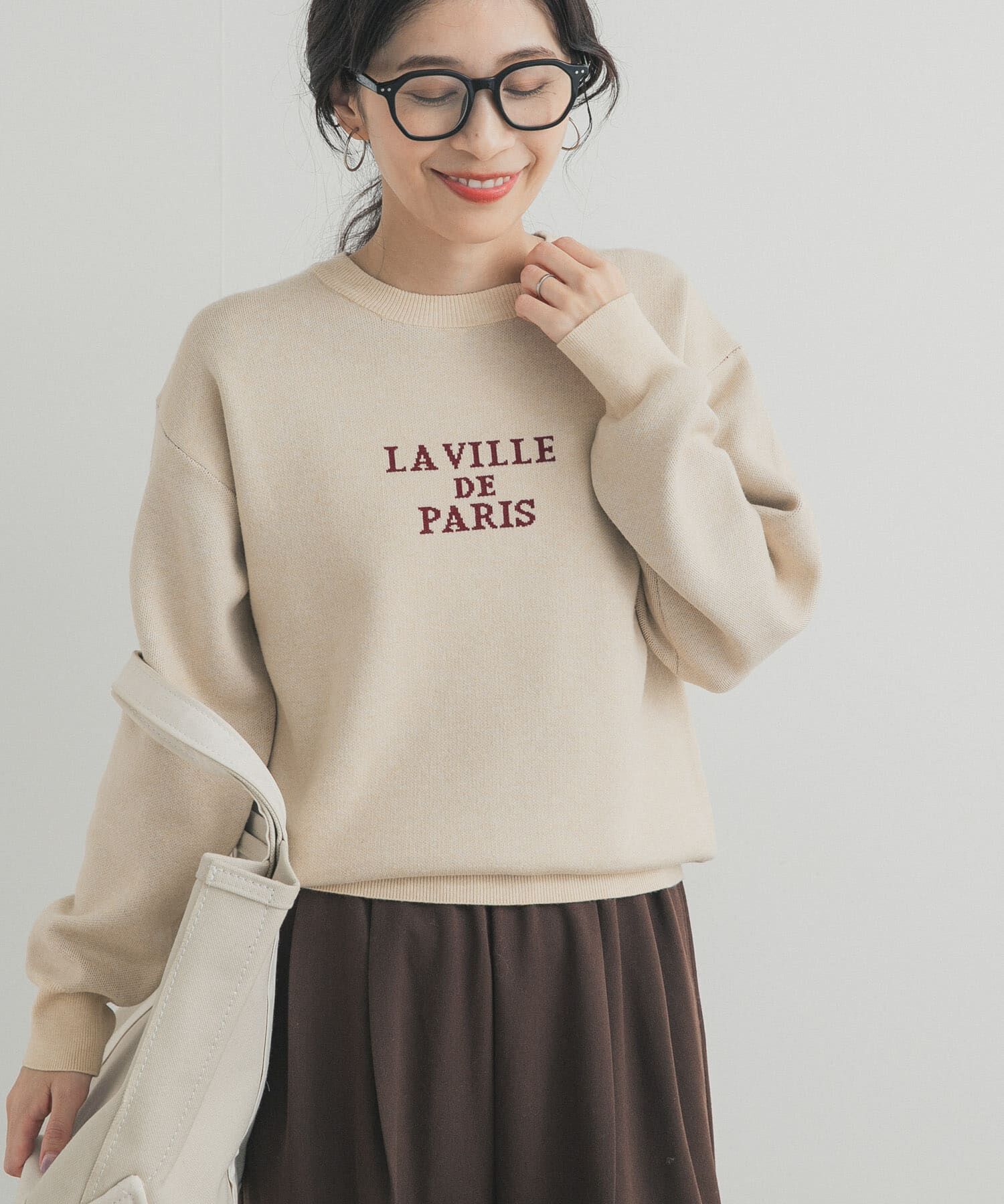 URBAN RESEARCH DOORS「ロゴソフトニットプルオーバー」|ニット・セーター|