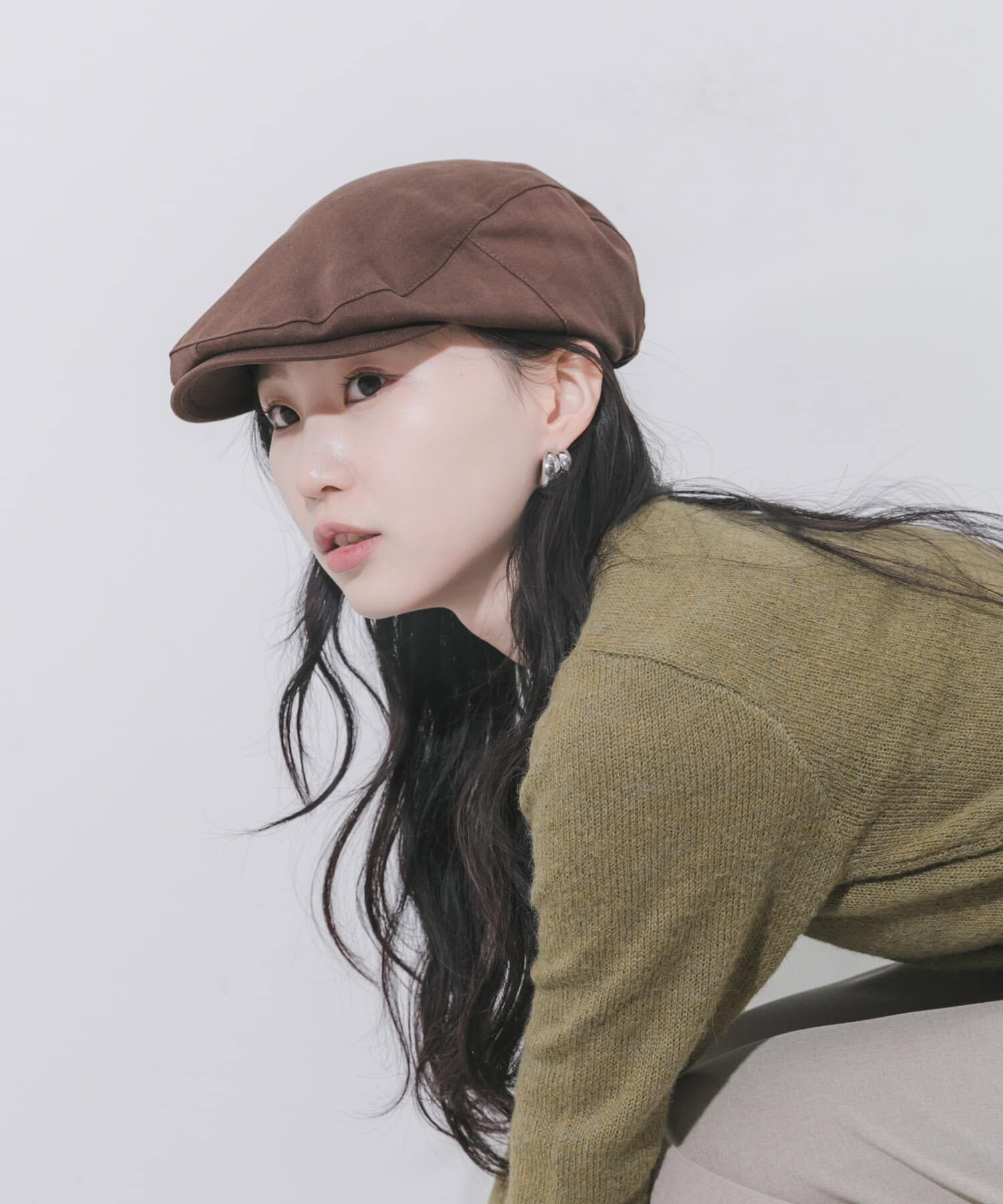 SMELLY「ドロストハンチング」|ハンチング・ベレー帽|ブラウン