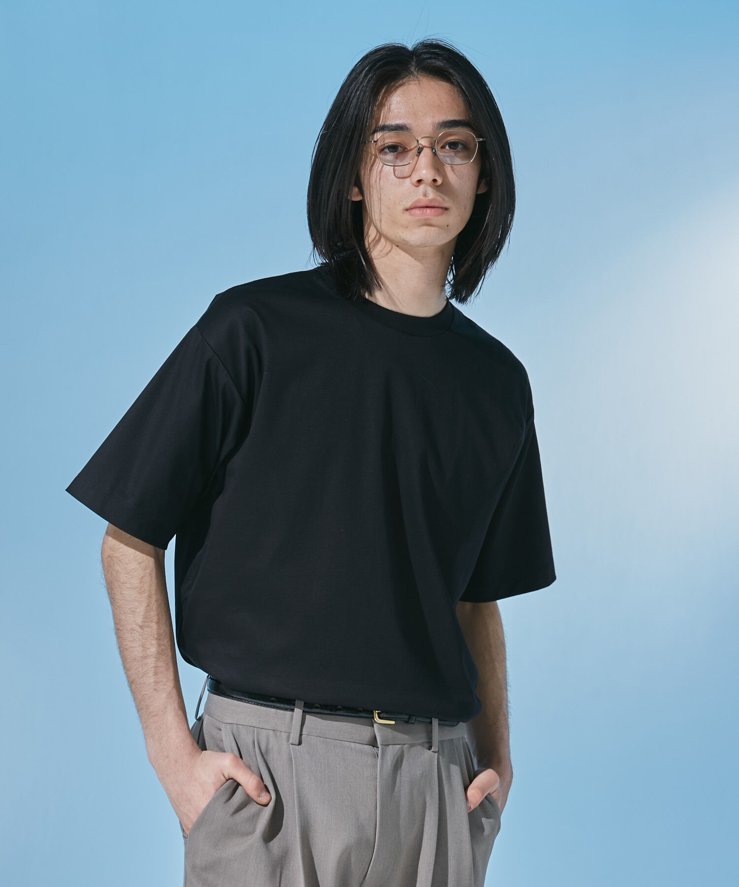 URBAN RESEARCH DOORS「『UR TECH』 サマシェア クルーネックTシャツ」|Tシャツ・カットソー|