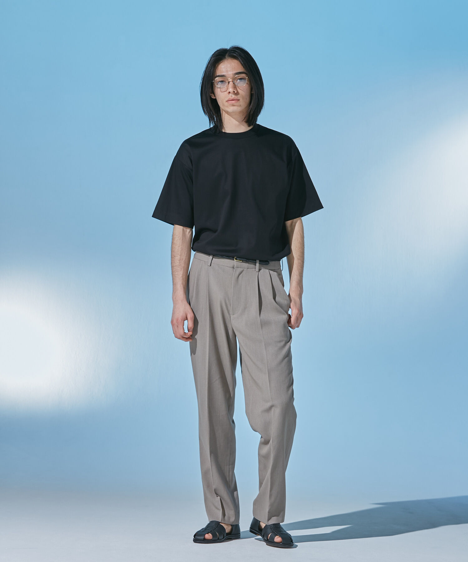 URBAN RESEARCH DOORS「『UR TECH』 サマシェア クルーネックTシャツ」|Tシャツ・カットソー|