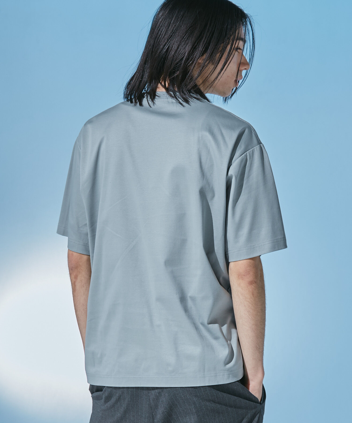URBAN RESEARCH DOORS「『UR TECH』 サマシェア クルーネックTシャツ」|Tシャツ・カットソー|