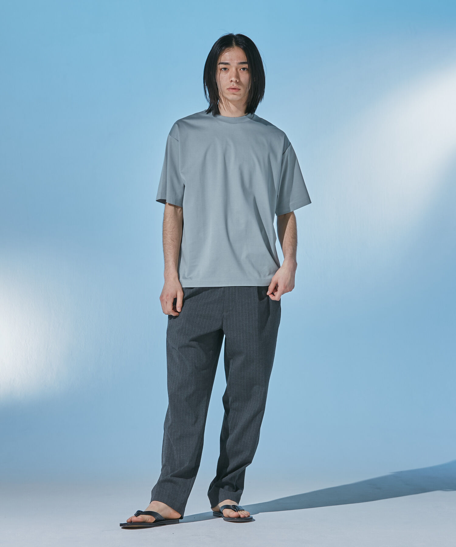 URBAN RESEARCH DOORS「『UR TECH』 サマシェア クルーネックTシャツ」|Tシャツ・カットソー|