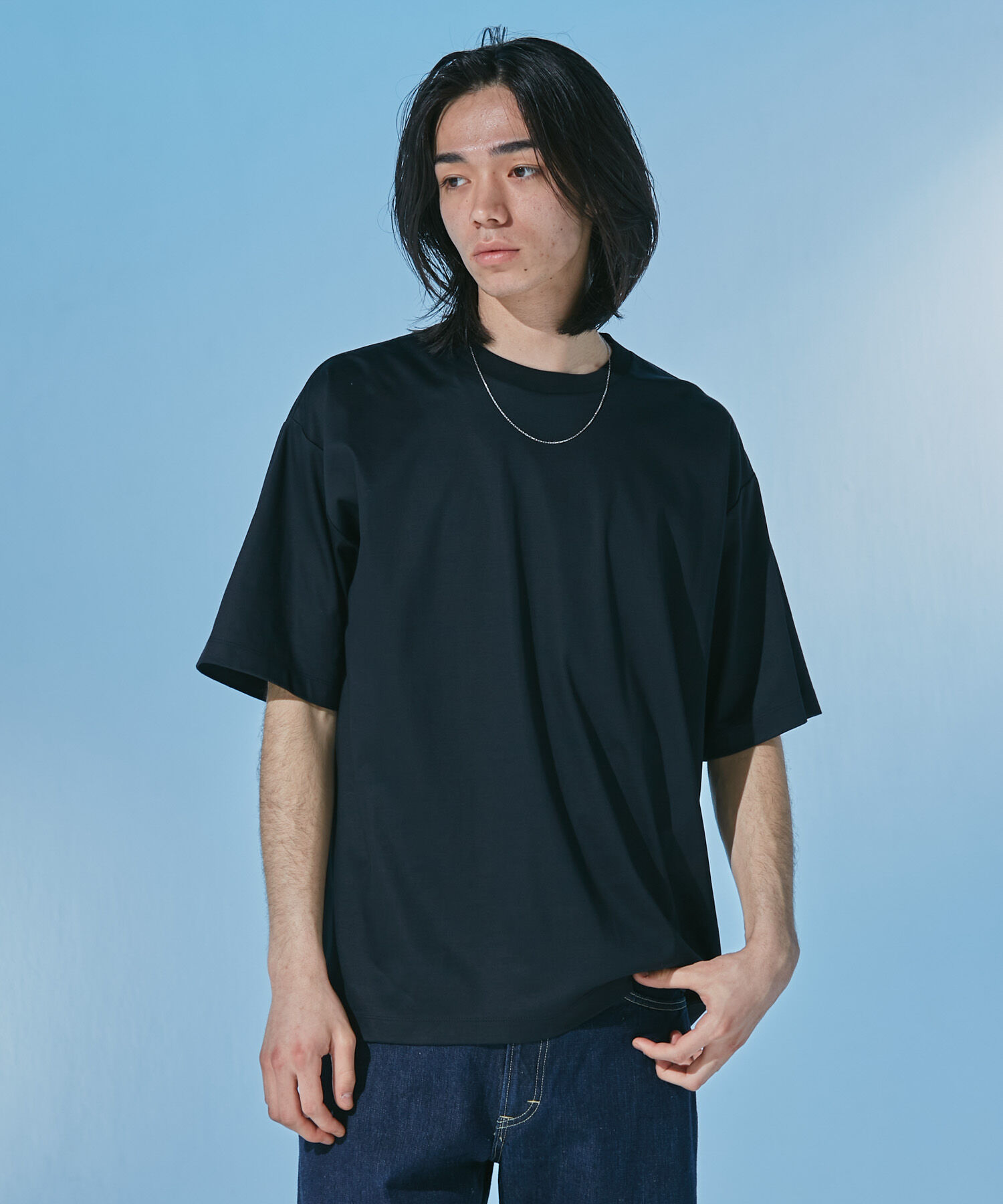 URBAN RESEARCH DOORS「『UR TECH』 サマシェア クルーネックTシャツ」|Tシャツ・カットソー|