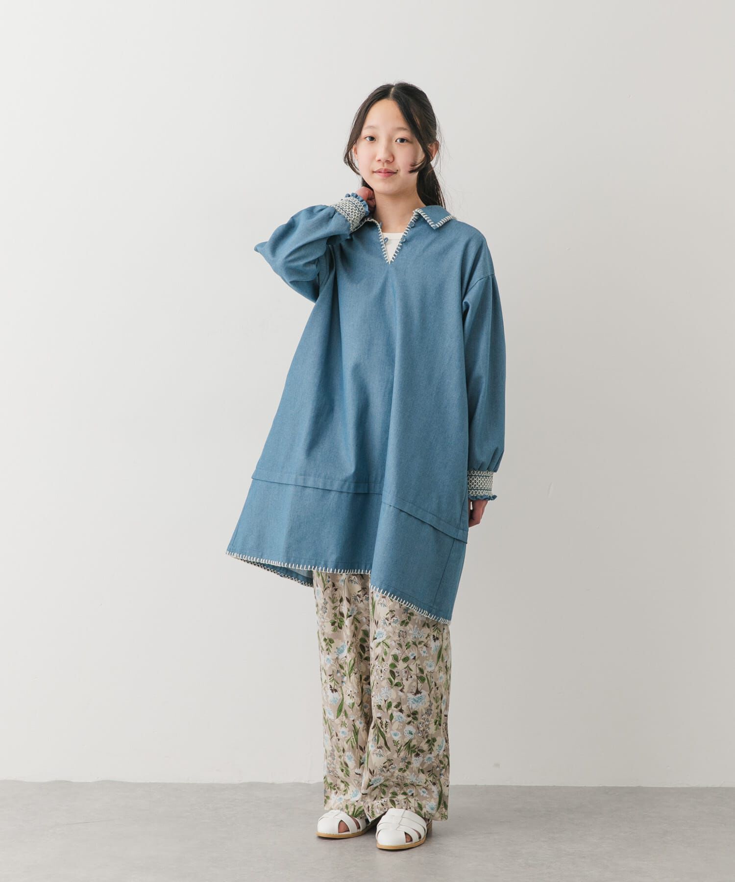 URBAN RESEARCH DOORS「『150サイズ』『親子リンク』フラワープリントイージーパンツ(KIDS)」|その他|