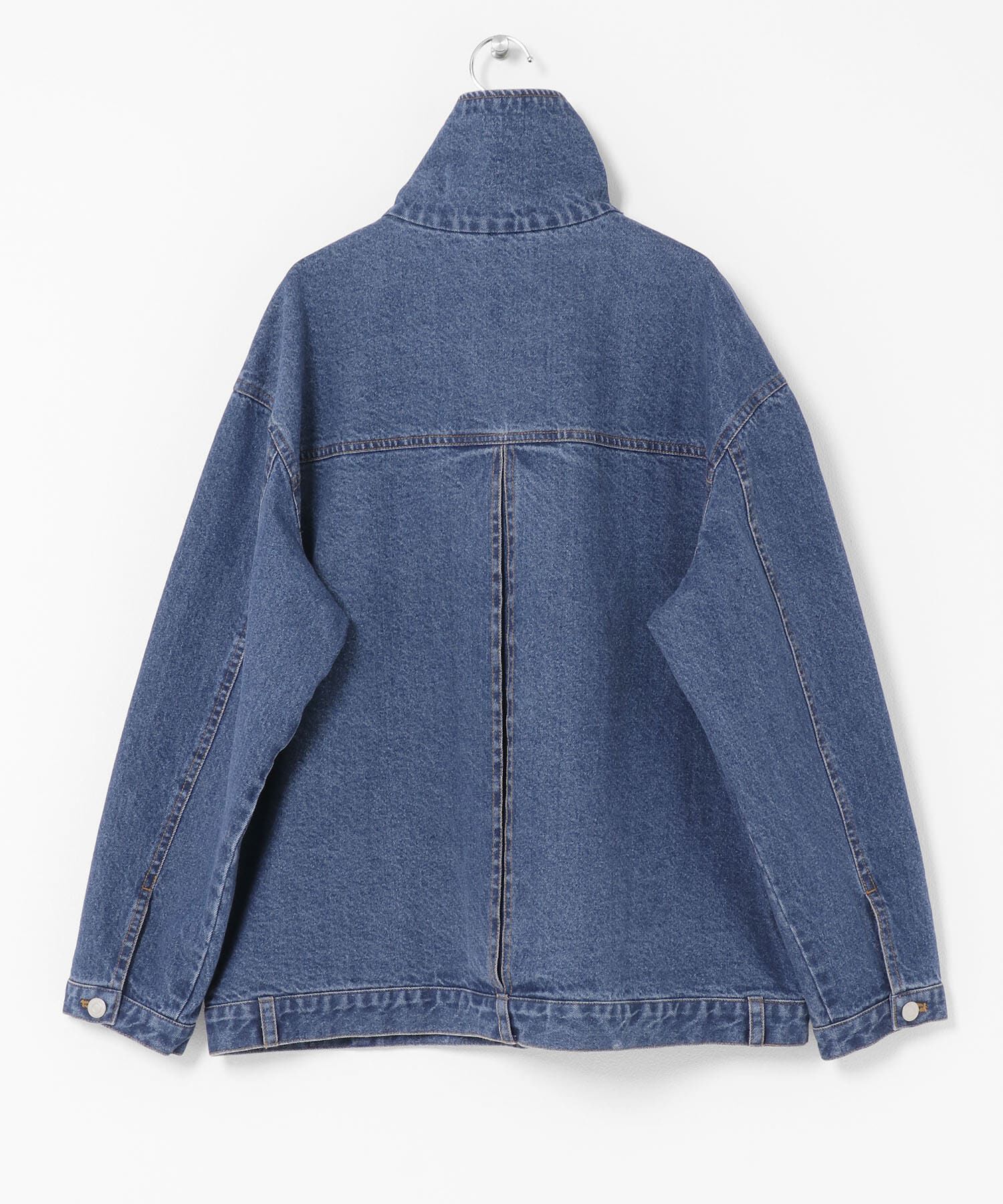  「ハイネックデニムブルゾン」|ブルゾン・スタジャン|