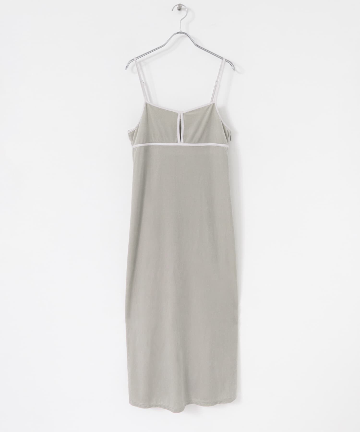 SENSE OF PLACE by URBAN RESEARCH「フロントスリットベロアキャミワンピース」|ワンピース|