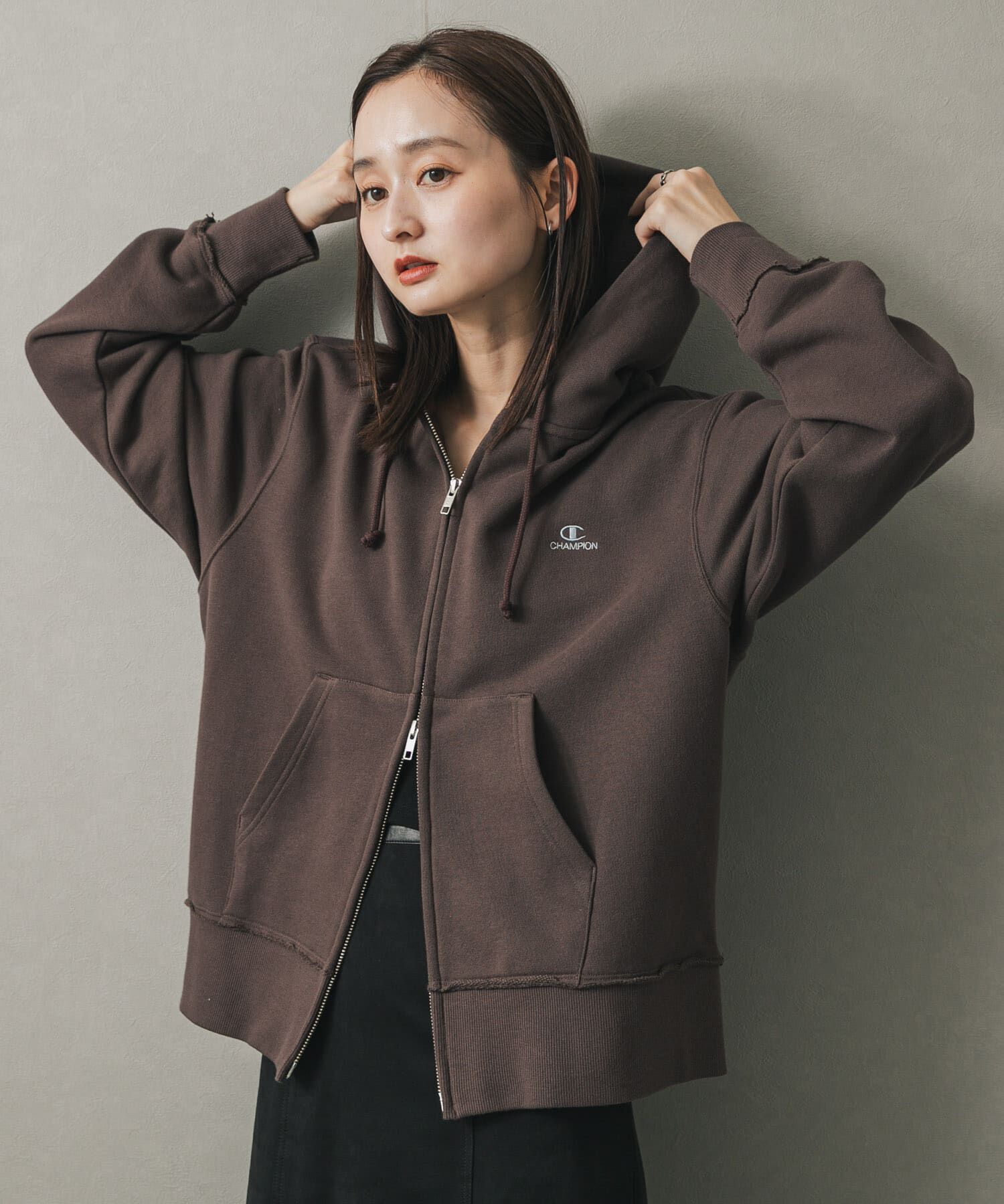 SENSE OF PLACE by URBAN RESEARCH「『別注』Champion&times;SENSE OF PLACE　ジップパーカー」|パーカー|