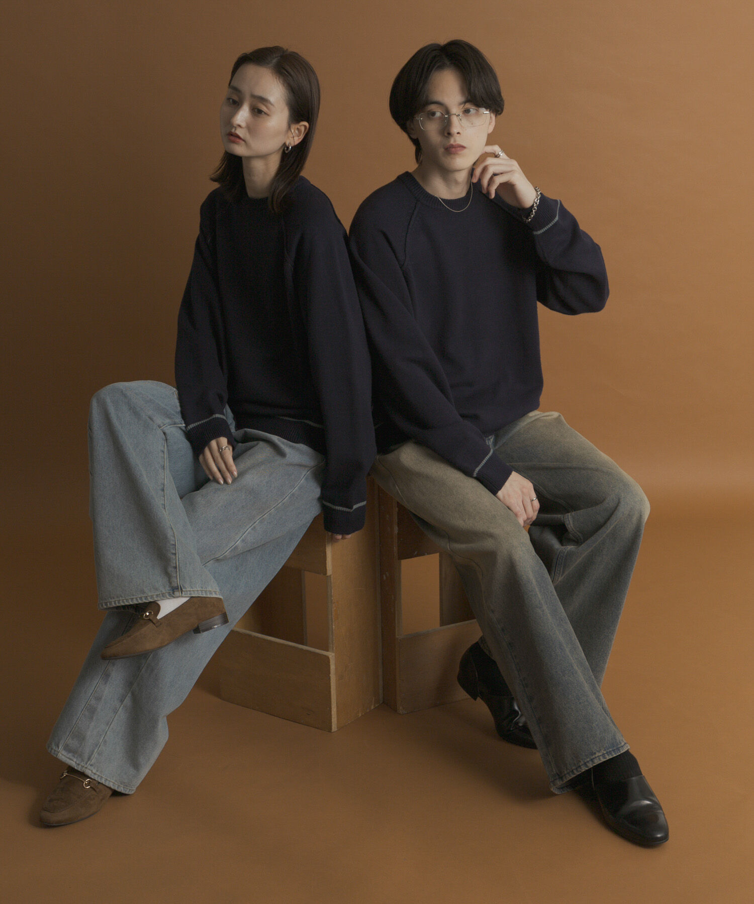 SENSE OF PLACE by URBAN RESEARCH「『一部WEB限定ｶﾗｰ』『洗濯可/毛玉防止』ｽﾄﾚｯﾁﾊｲｼｮｸﾗｲﾝﾆ」|ニット・セーター|