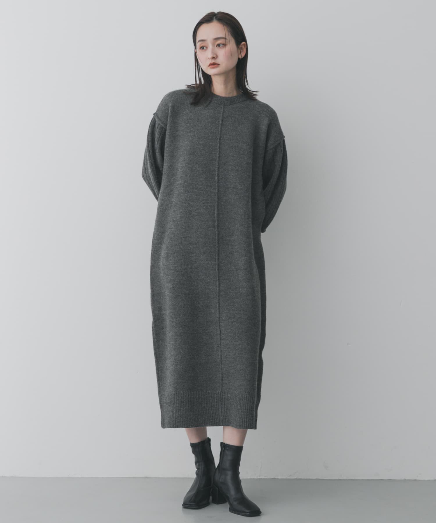 SENSE OF PLACE by URBAN RESEARCH「センターシームサムホールニットワンピース」|ワンピース|