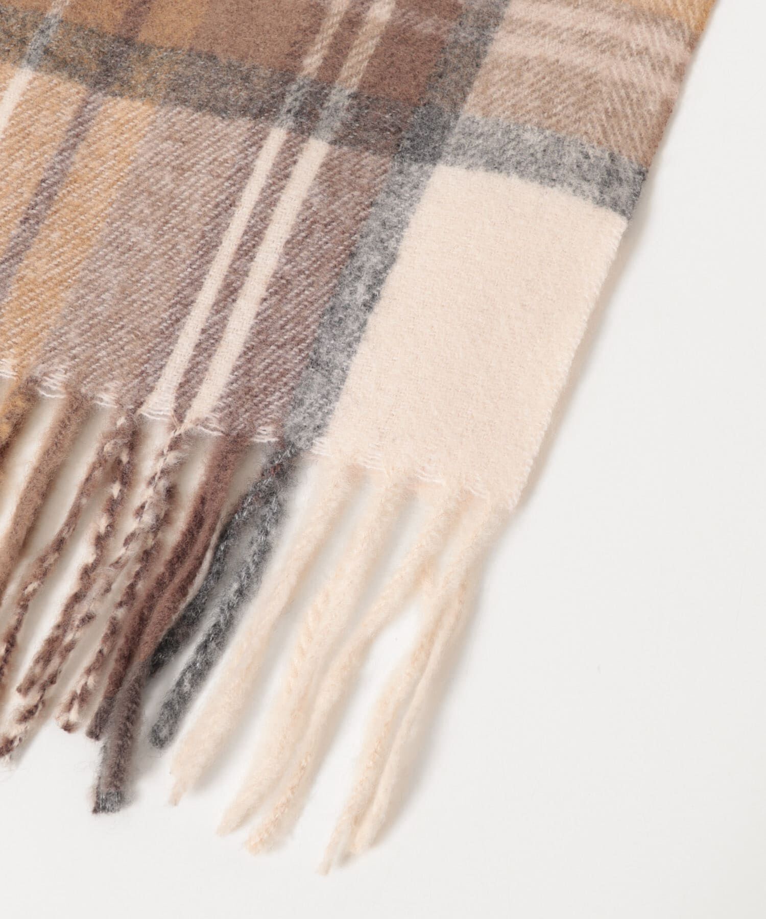 SENSE OF PLACE by URBAN RESEARCH「チェックフリンジストール」|マフラー|