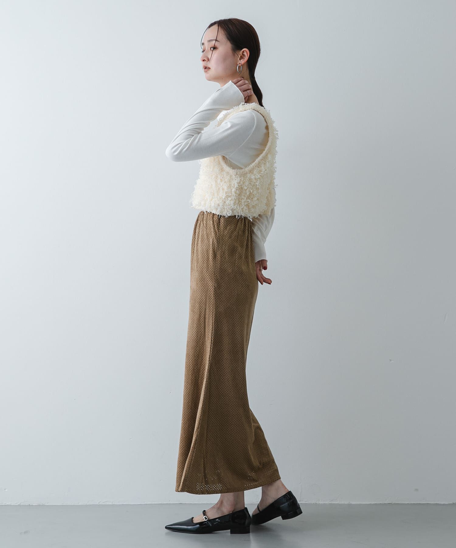 SENSE OF PLACE by URBAN RESEARCH「FSパンチングナロースカート」|スカート|