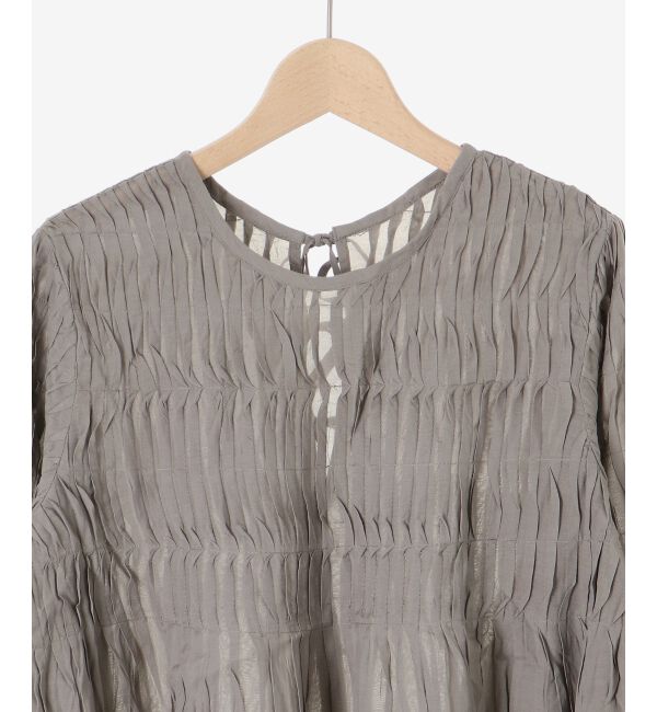 le.coeur blanc「《手洗い可能》TORRAZZO DONNAタックギャザーブラウス」|シャツ・ブラウス|