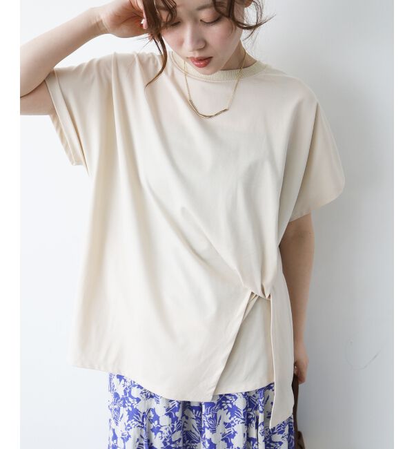  「《WEB限定アイテム》ツイストデザイントップス」|Tシャツ・カットソー|