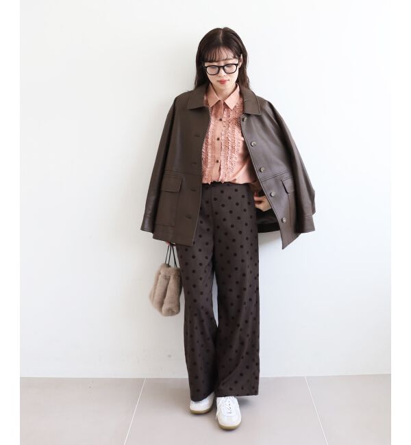  「ステンカラー合皮ジャケット」|その他|