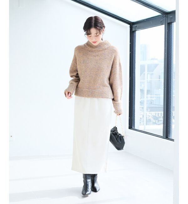  「ミックスカラーハイネックニット」|ニット・セーター|