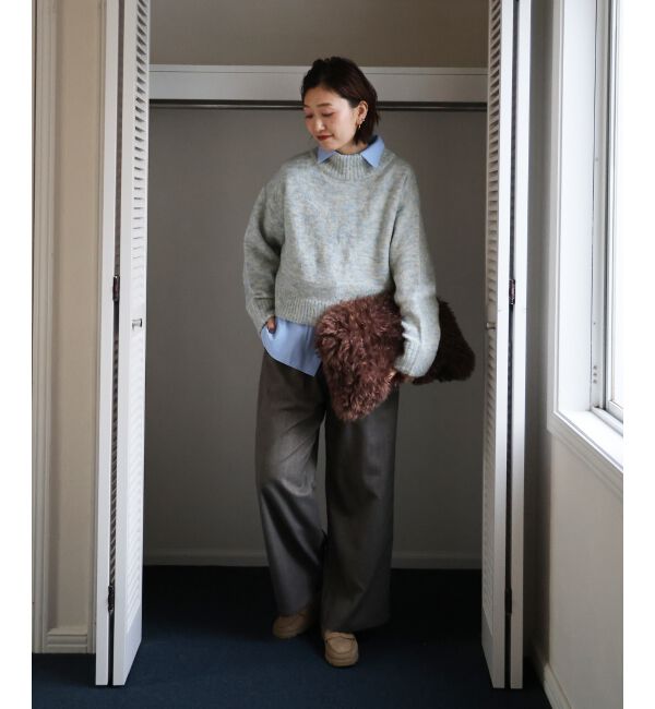  「ミックスカラーハイネックニット」|ニット・セーター|