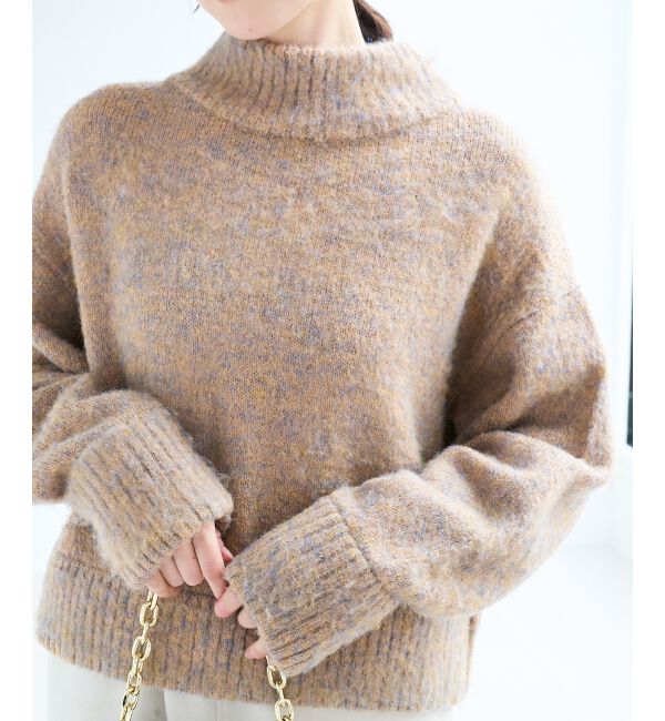 「ミックスカラーハイネックニット」|ニット・セーター|