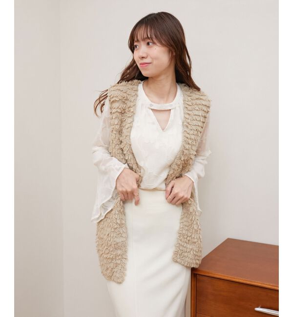MAJESTICLEGON「ミニループニットベスト」|ベスト・ジレ|