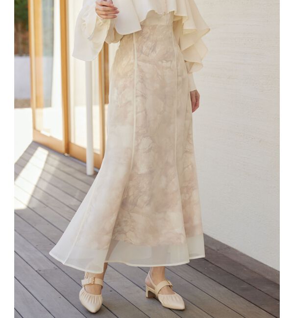 MAJESTICLEGON「シアーレイヤードマーメイドスカート」|スカート|