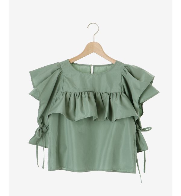 MAJESTICLEGON「キャンディスリーブフリルブラウス」|シャツ・ブラウス|