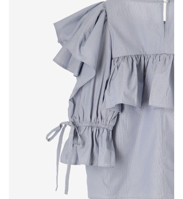 MAJESTICLEGON「キャンディスリーブフリルブラウス」|シャツ・ブラウス|