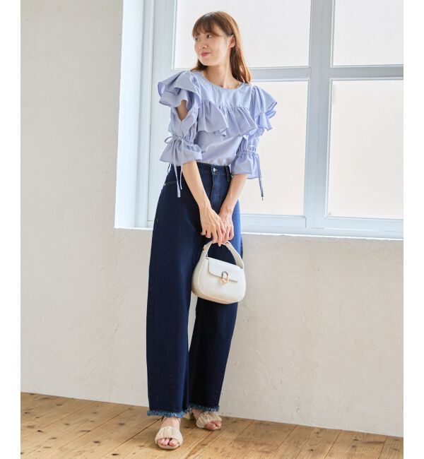 MAJESTICLEGON「キャンディスリーブフリルブラウス」|シャツ・ブラウス|