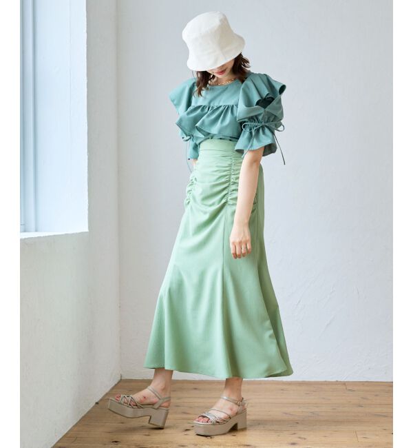 MAJESTICLEGON「ギャザーマーメイドスカート」|スカート|