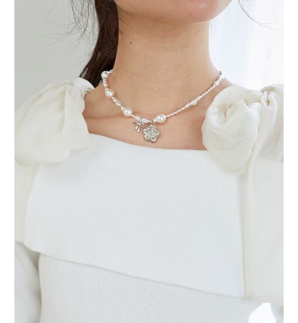 MAJESTICLEGON「モチーフパールネックレス」|ネックレス|柄Ｂ