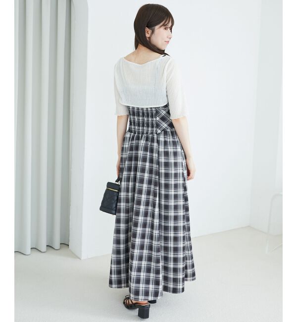  「トップスセットデコルテオープンワンピ」|ワンピース|