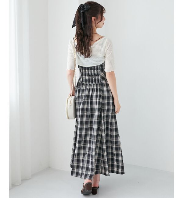  「トップスセットデコルテオープンワンピ」|ワンピース|