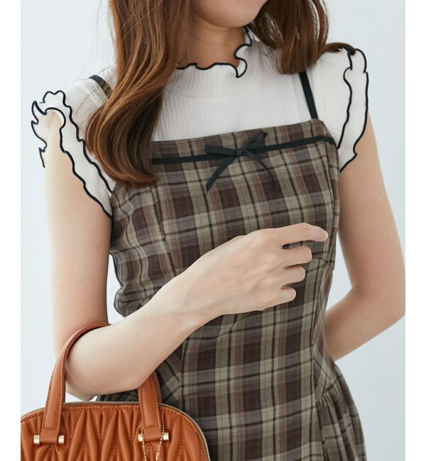  「トップスセットデコルテオープンワンピ」|ワンピース|