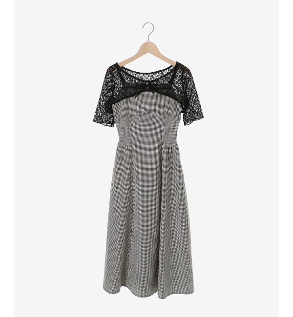  「トップスセットデコルテオープンワンピ」|ワンピース|