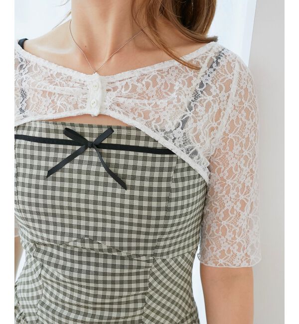  「トップスセットデコルテオープンワンピ」|ワンピース|