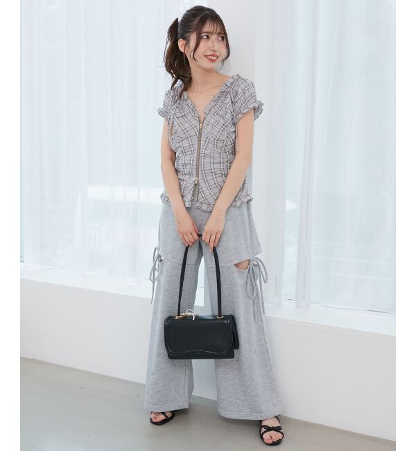  「ガーリーブラウス＆スカパンセット」|ワンピース|