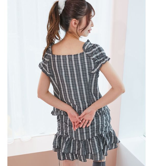  「ガーリーブラウス＆スカパンセット」|ワンピース|