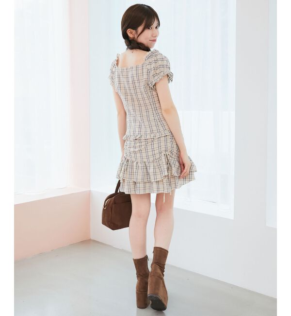  「ガーリーブラウス＆スカパンセット」|ワンピース|