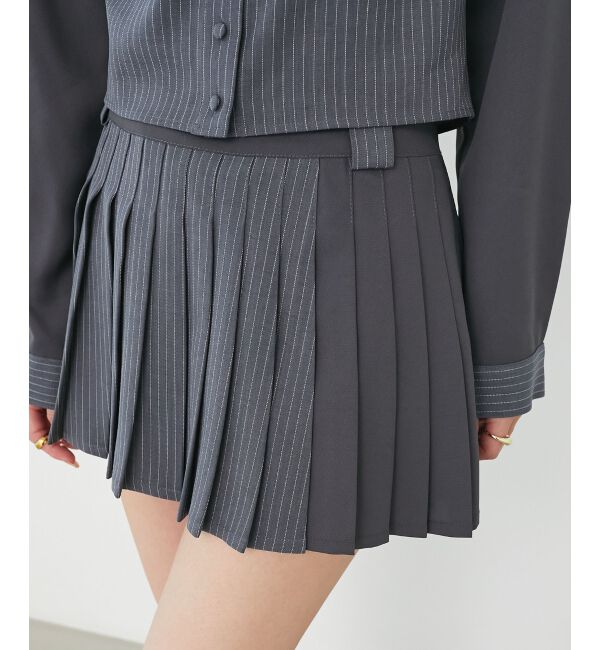  「&infin;スイッチングパターンプリーツスカパン」|スカート|D/ｸﾞﾚｰ柄