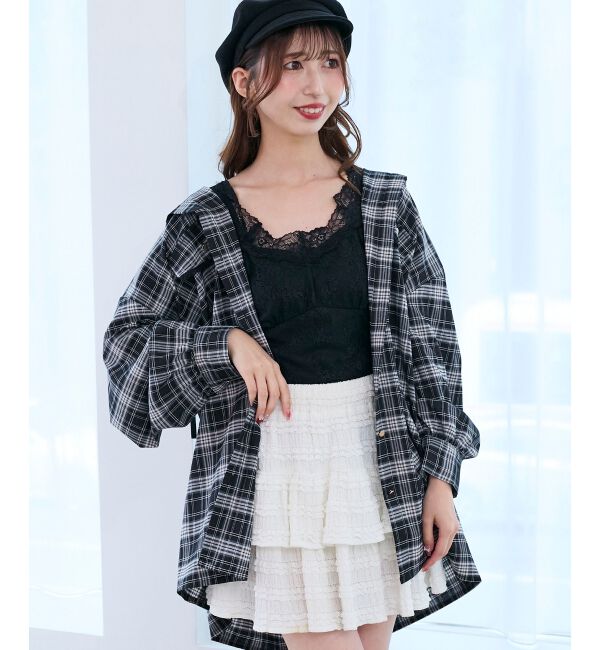  「フード付きルーズシャツ」|シャツ・ブラウス|