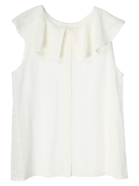 earth music&ecology「総レースフリルブラウス」|シャツ・ブラウス|