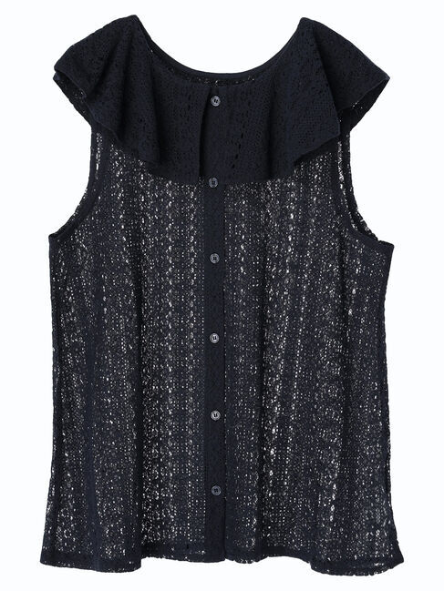 earth music&ecology「総レースフリルブラウス」|シャツ・ブラウス|