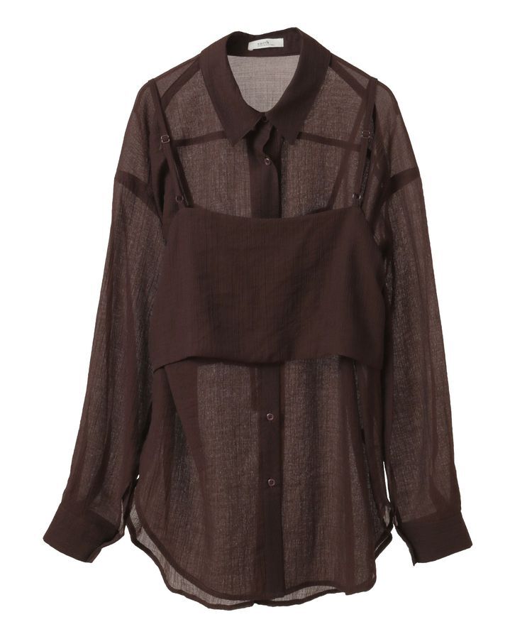 earth music&ecology「SET2点シャツ＋ビスチェ」|シャツ・ブラウス|