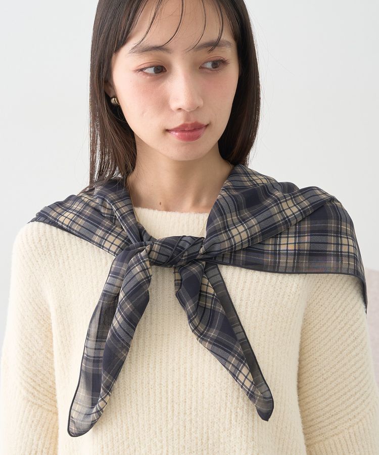 earth music&ecology「チェックスカーフ」|その他|