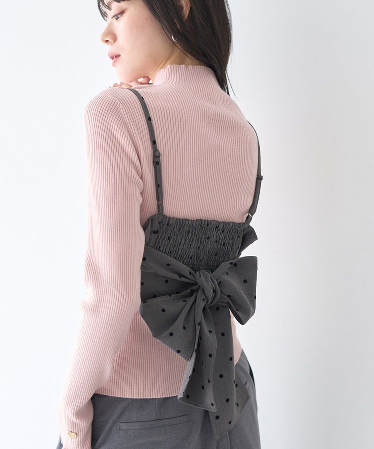 earth music&ecology「2WAYドットリボンビスチェ」|ベスト・ジレ|