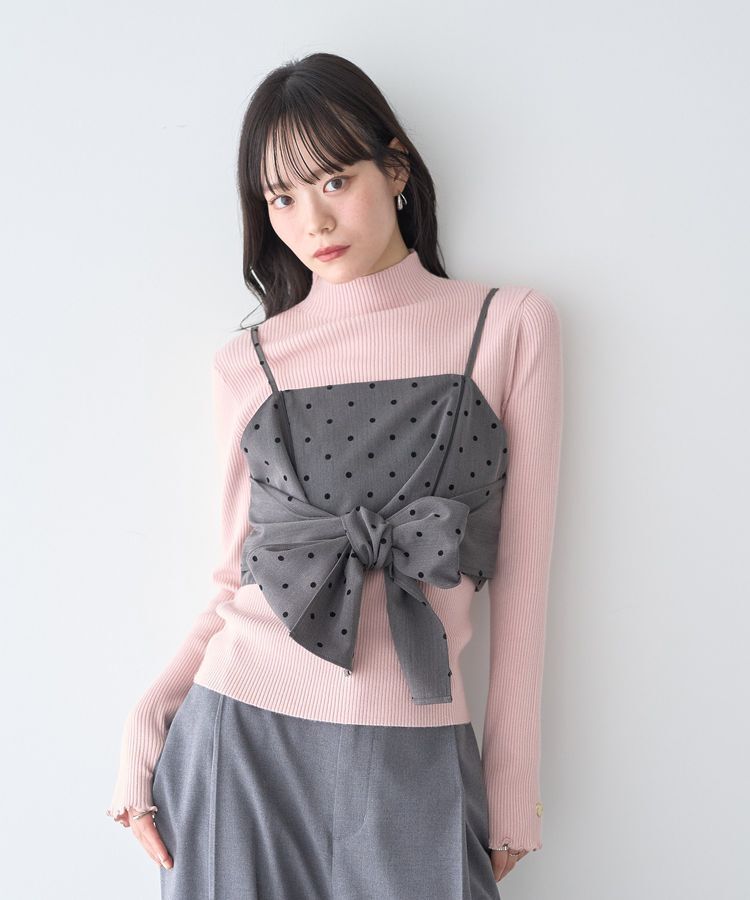 earth music&ecology「2WAYドットリボンビスチェ」|ベスト・ジレ|