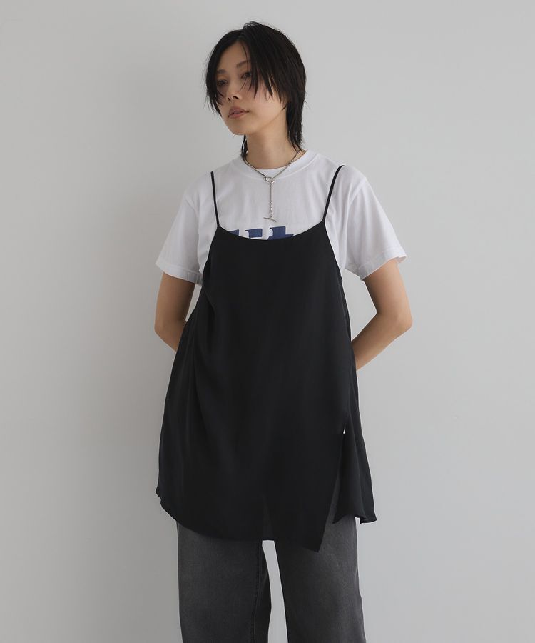 GARAGE OF GOOD CLOTHING「【日本製】キュプラアシンメトリーキャミビスチェ」|ベスト・ジレ|