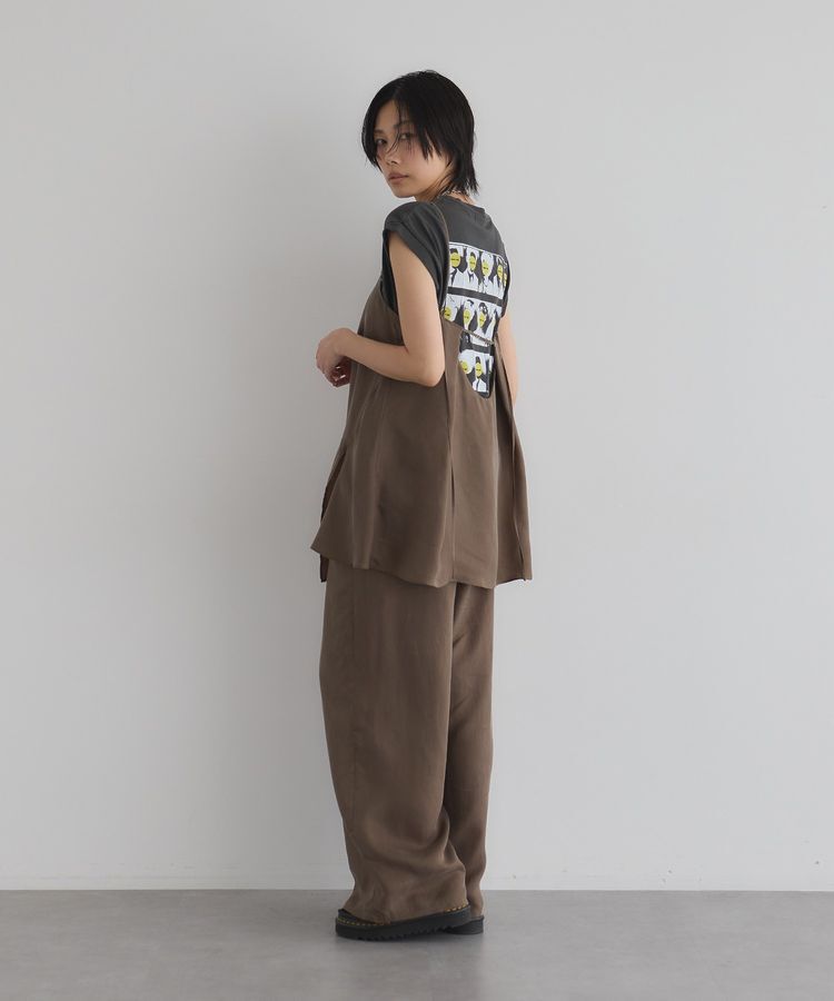 GARAGE OF GOOD CLOTHING「【日本製】キュプラアシンメトリーキャミビスチェ」|ベスト・ジレ|