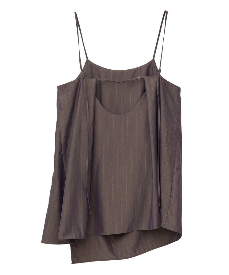 GARAGE OF GOOD CLOTHING「【日本製】ストライプアシンメトリーキャミビスチェ」|ベスト・ジレ|