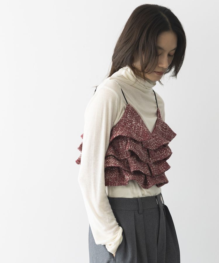 GARAGE OF GOOD CLOTHING「ツィードティアードフリルビスチェ」|ベスト・ジレ|