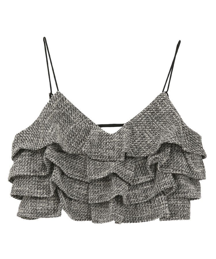 GARAGE OF GOOD CLOTHING「ツィードティアードフリルビスチェ」|ベスト・ジレ|