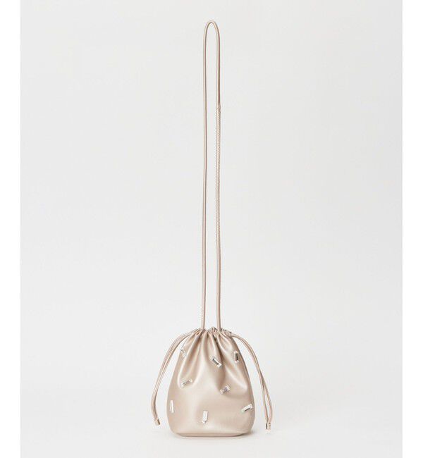 allureville「フェイクレザービジューポシェット ショルダーバッグ」|ショルダー・メッセンジャー|